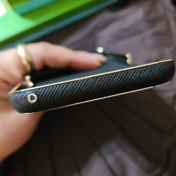 KATE SPADE Black/Gold Samsung Galaxy S8+ Cellphone Wrap Case - Picture 7 of 11